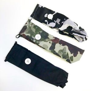 💕NWT Button Headband Trio